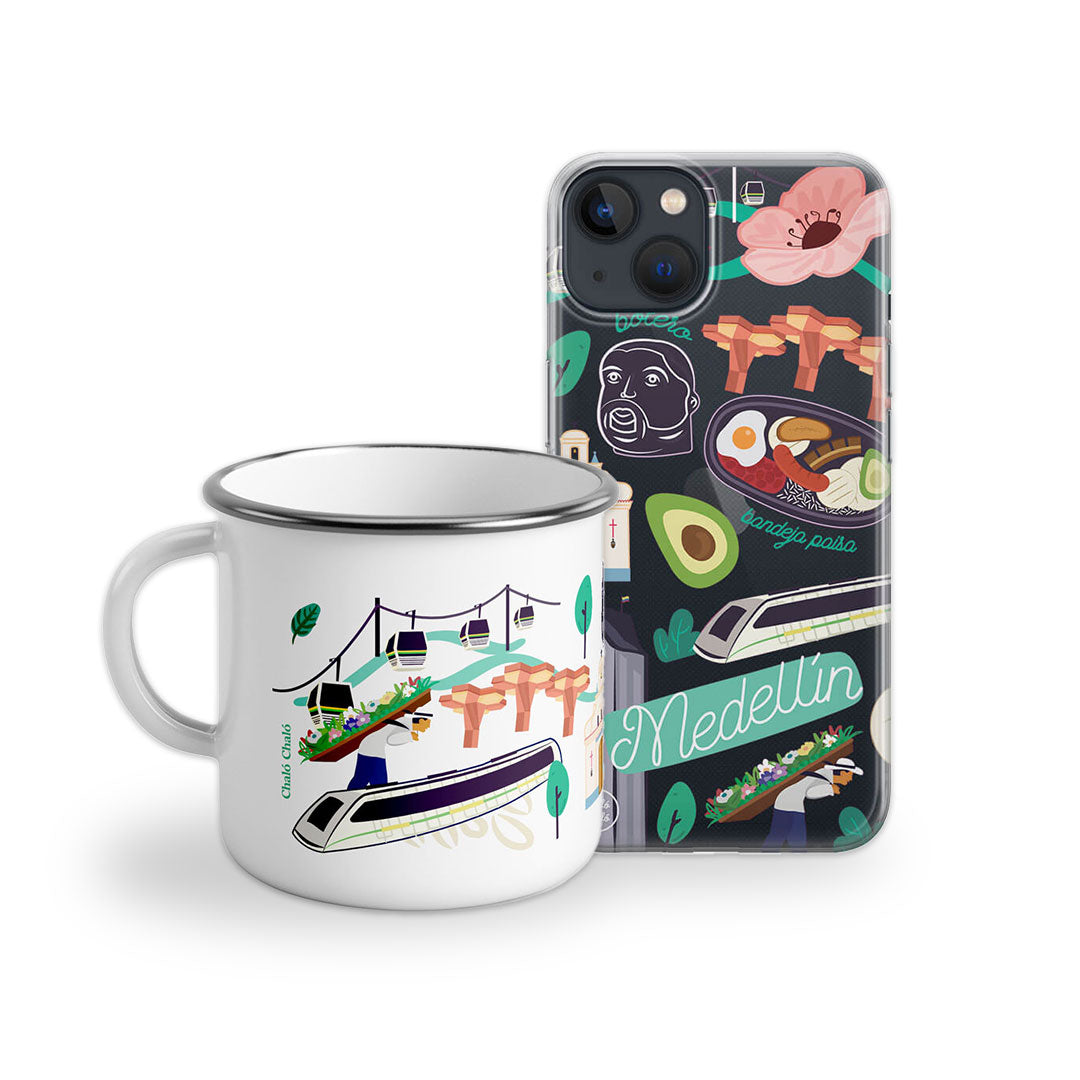 Combo Forro + Taza Medellín Insignia