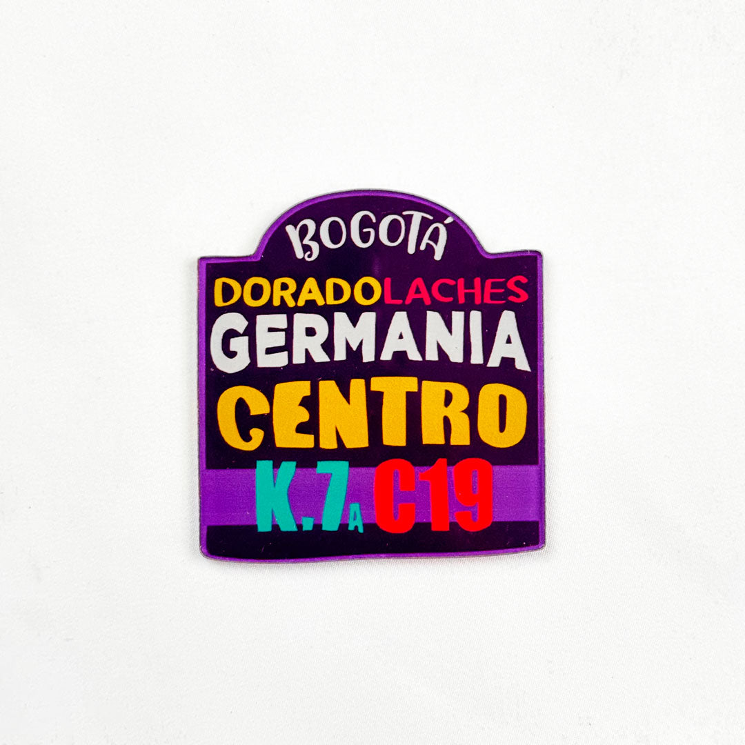 Imán Acrílico Letrero de Bus