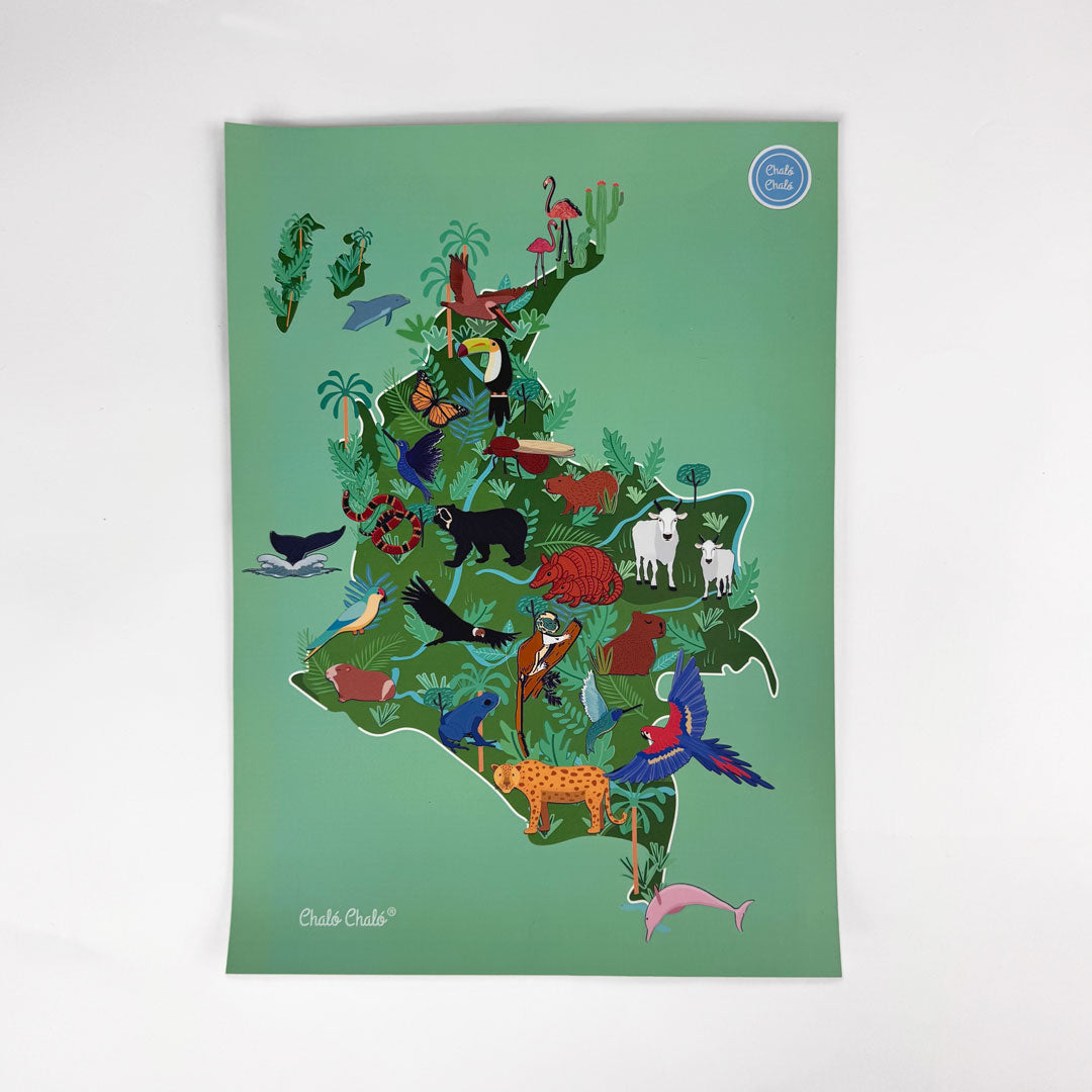 Mapa de Colombia con Stickers