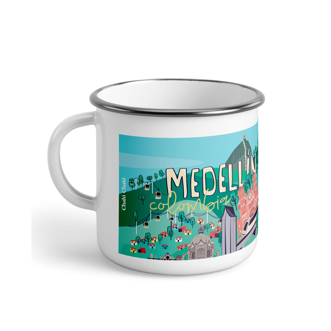 Taza de Peltre Medellín Ciudad