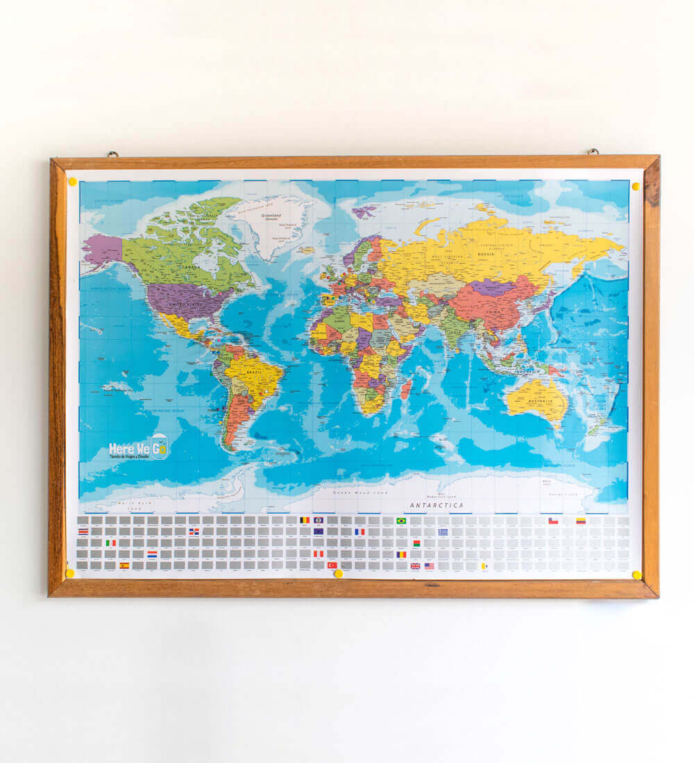 Mapa del Mundo para Raspar
