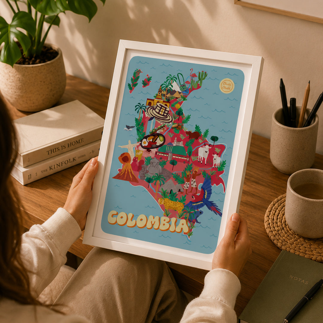 Afiche Mapa de Colombia