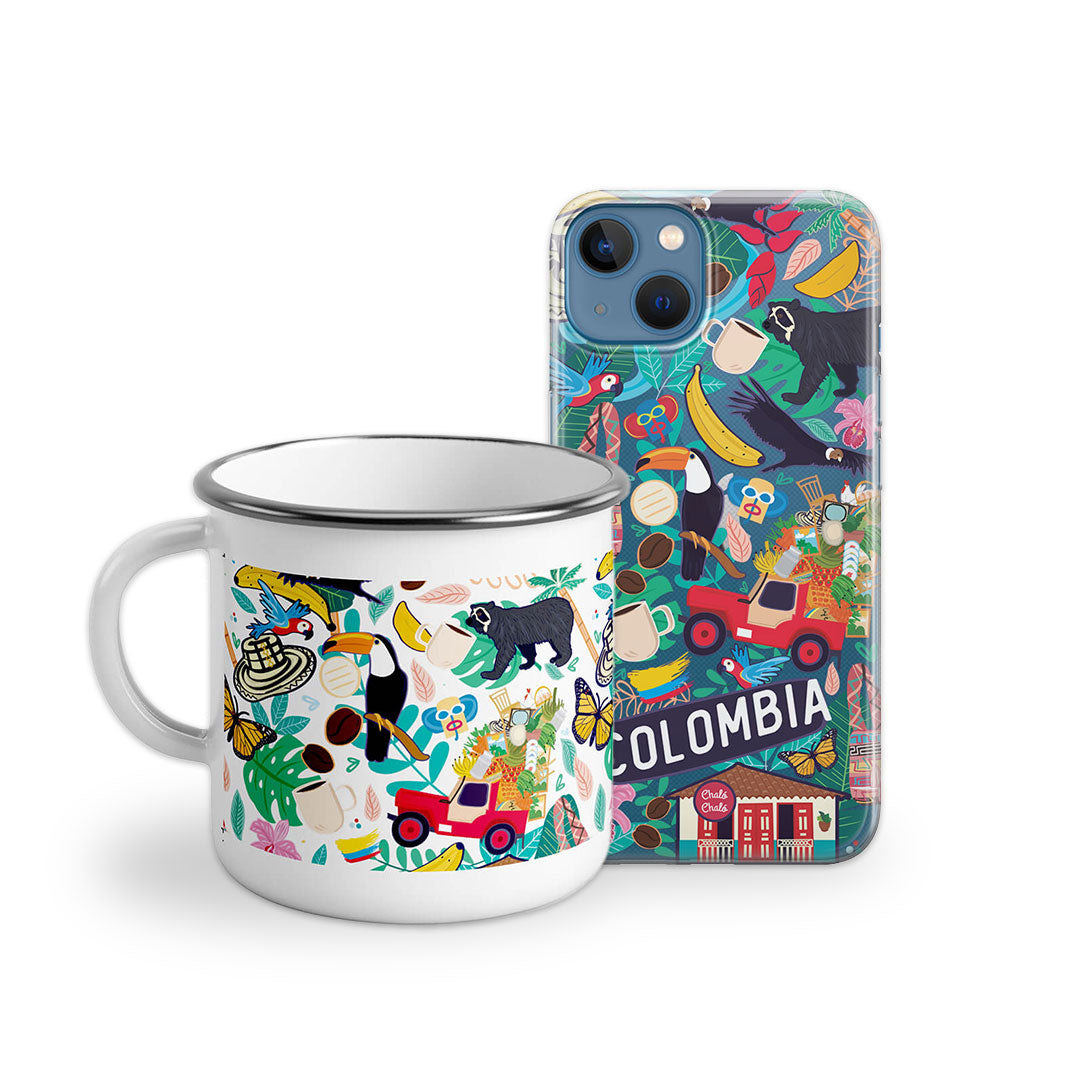 Combo Forro + Taza Colombia Insignia