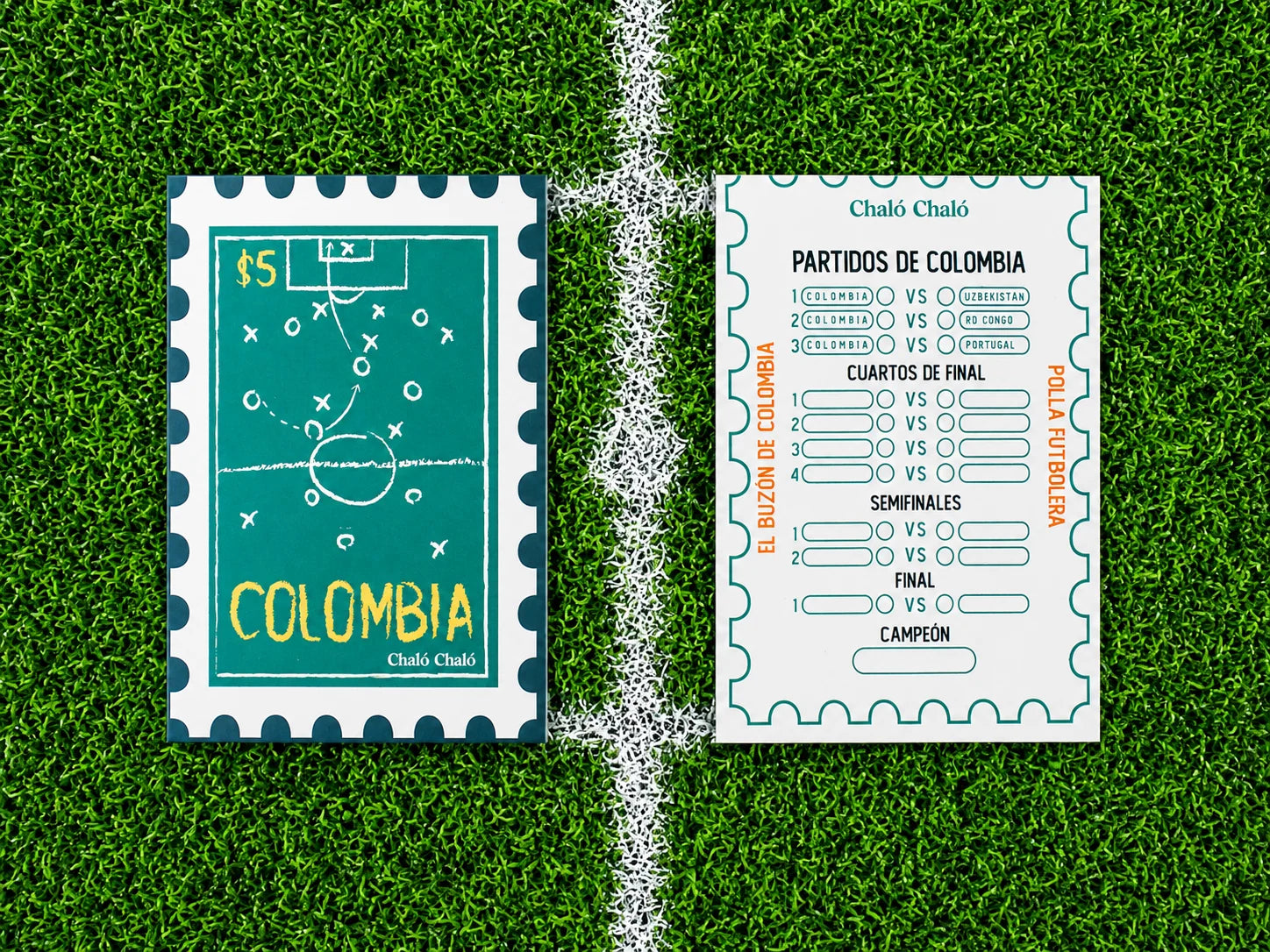 Combo 7 Postales Fútbol Colombiano