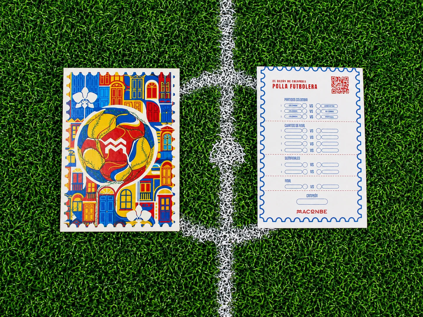 Combo 7 Postales Fútbol Colombiano