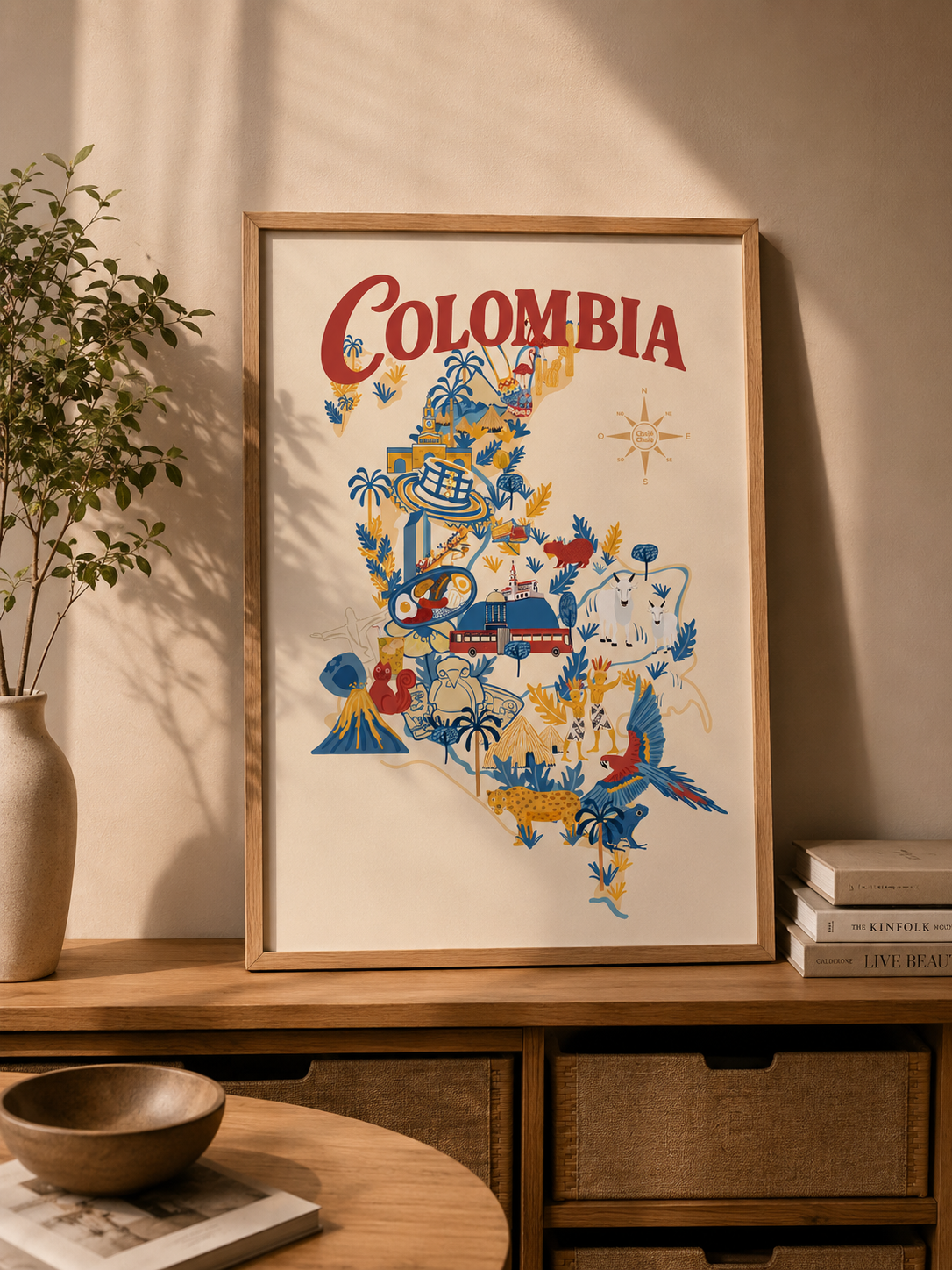 Afiche Mapa de Colombia Edición Especial