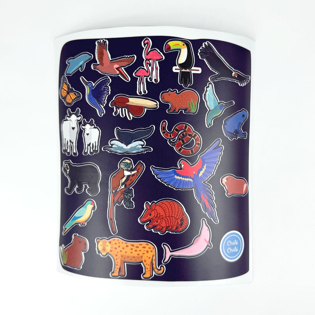 Mapa de Colombia con Stickers