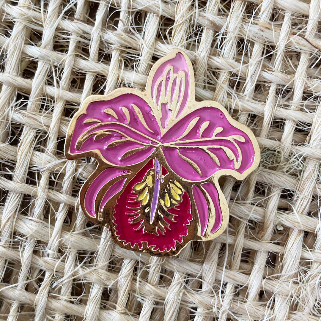 Pin Orquídea