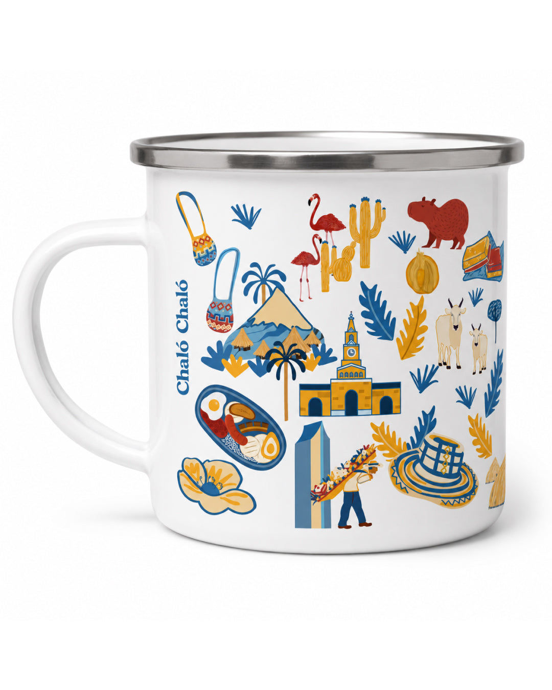 Taza de Peltre Mapa de Colombia Edición Especial