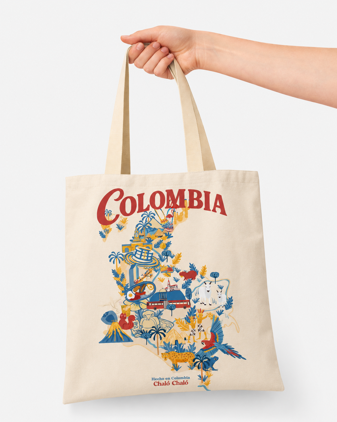 Tote Bag Estampada Mapa de Colombia Edición Especial
