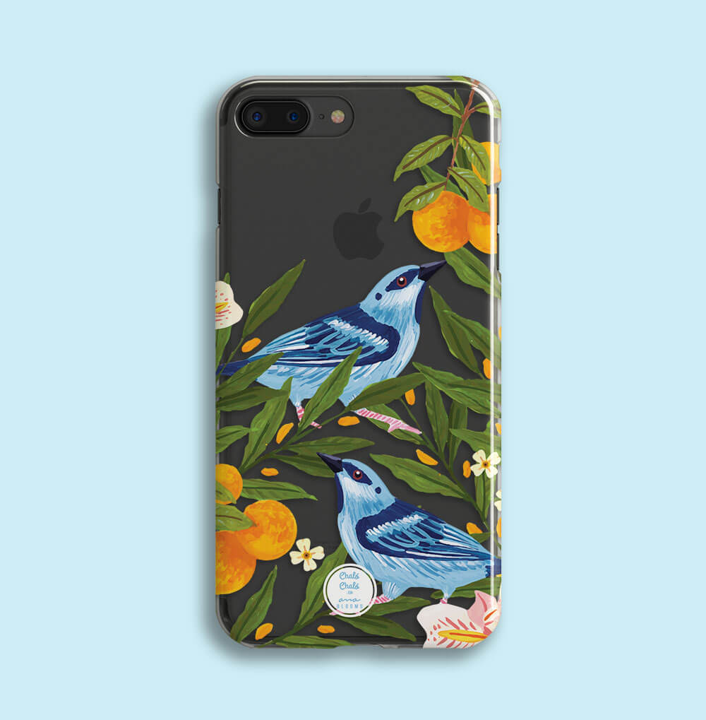 Forro Dacnis Azul: ilustradora Ana Blooms