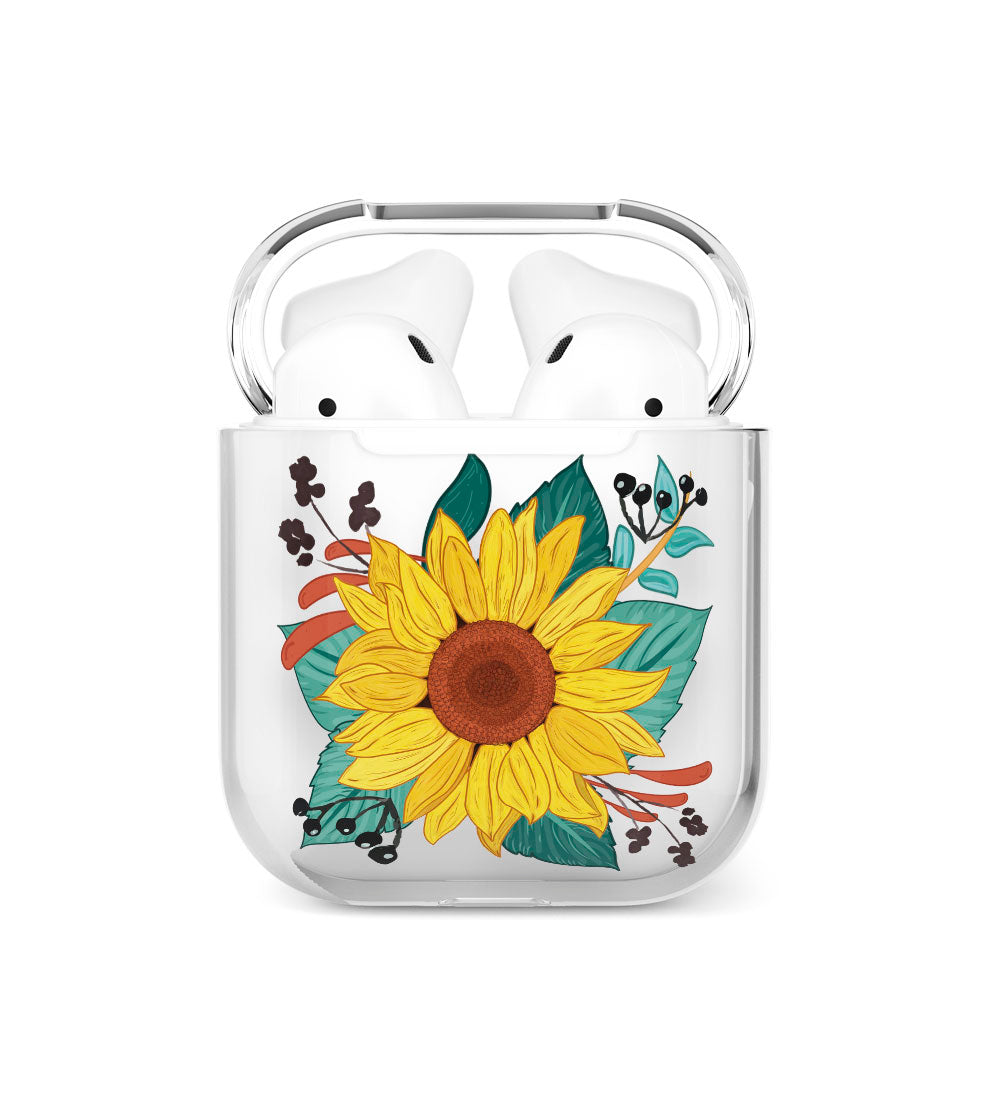 Forro de Girasoles para Airpods 1 y 2