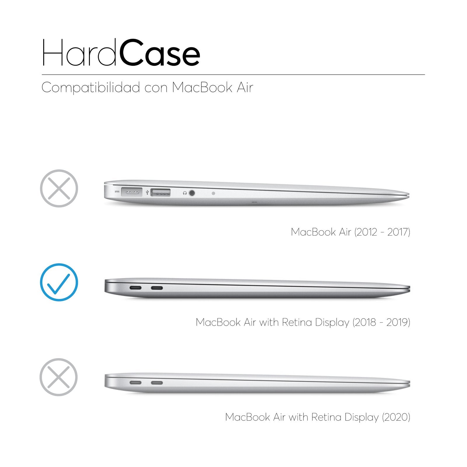 Hard Case para Macbook - Air 2018-2019 - Chaló Chaló