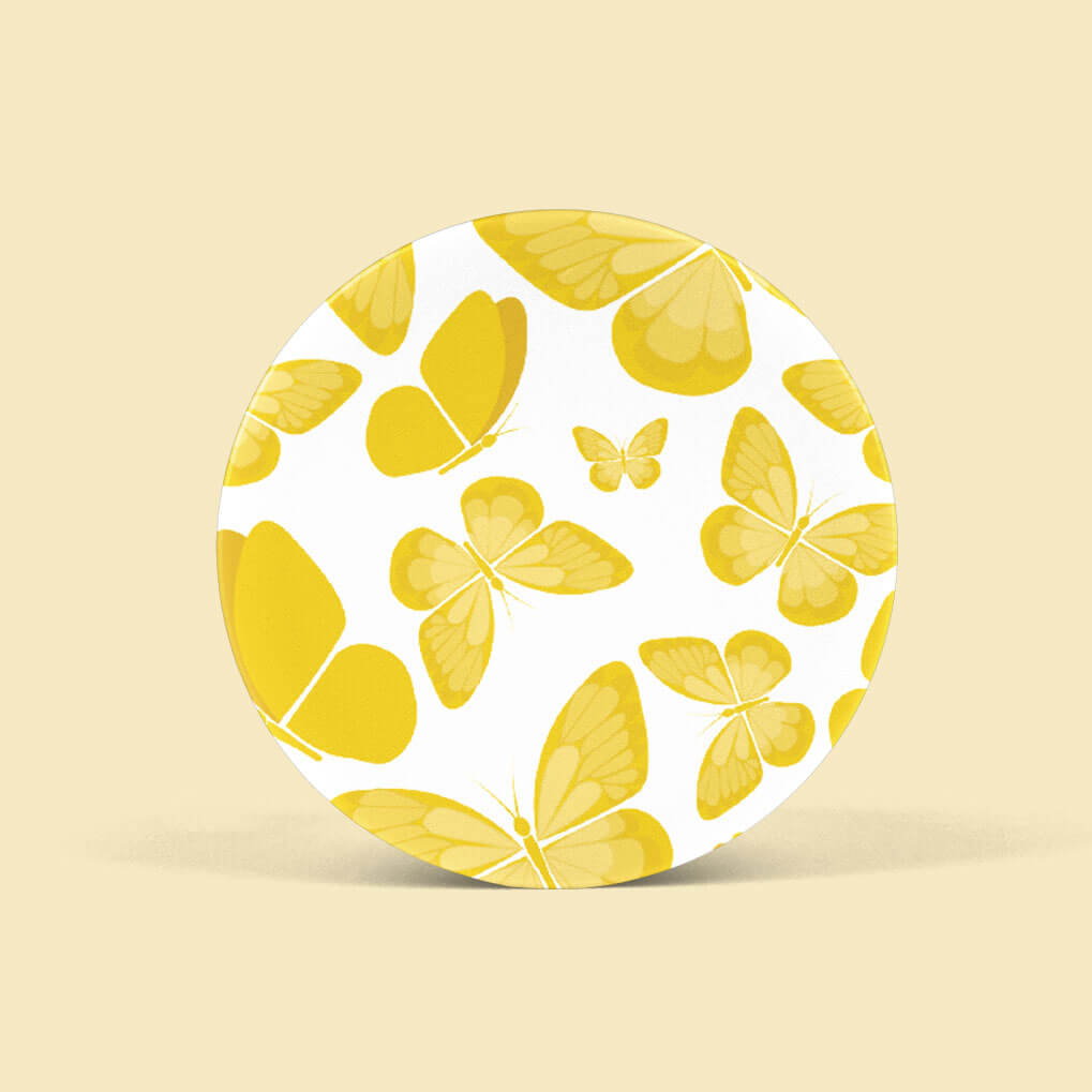 Popsocket mariposas amarillas de frente